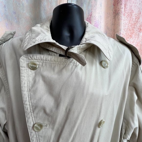 Vintage 📌Double Breasted  Classic Men's Business Trench Coat - Picture 5 of 14